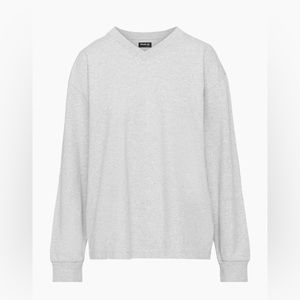 NWT Aritzia Golden by Tna Lennox Longsleeve size Medium in Heather Chrome (Grey)